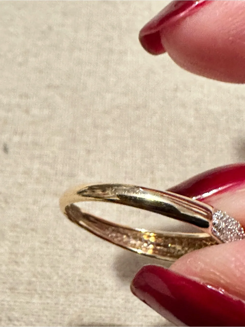 Mejuri | Ring | Mejuri Pave Diamond Thin Dome Ring with Natural Diamond